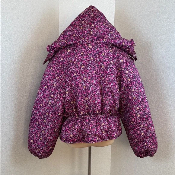 LoveShackFancy Modena Puffer Quilted Floral Print Jacket Size Small NWOT